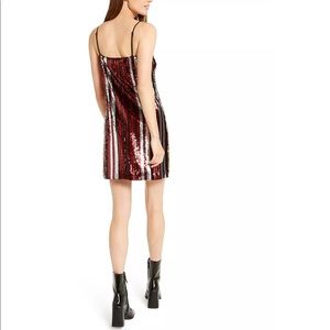 Bar lll Women’s Sequin Stripe Party Dress  small